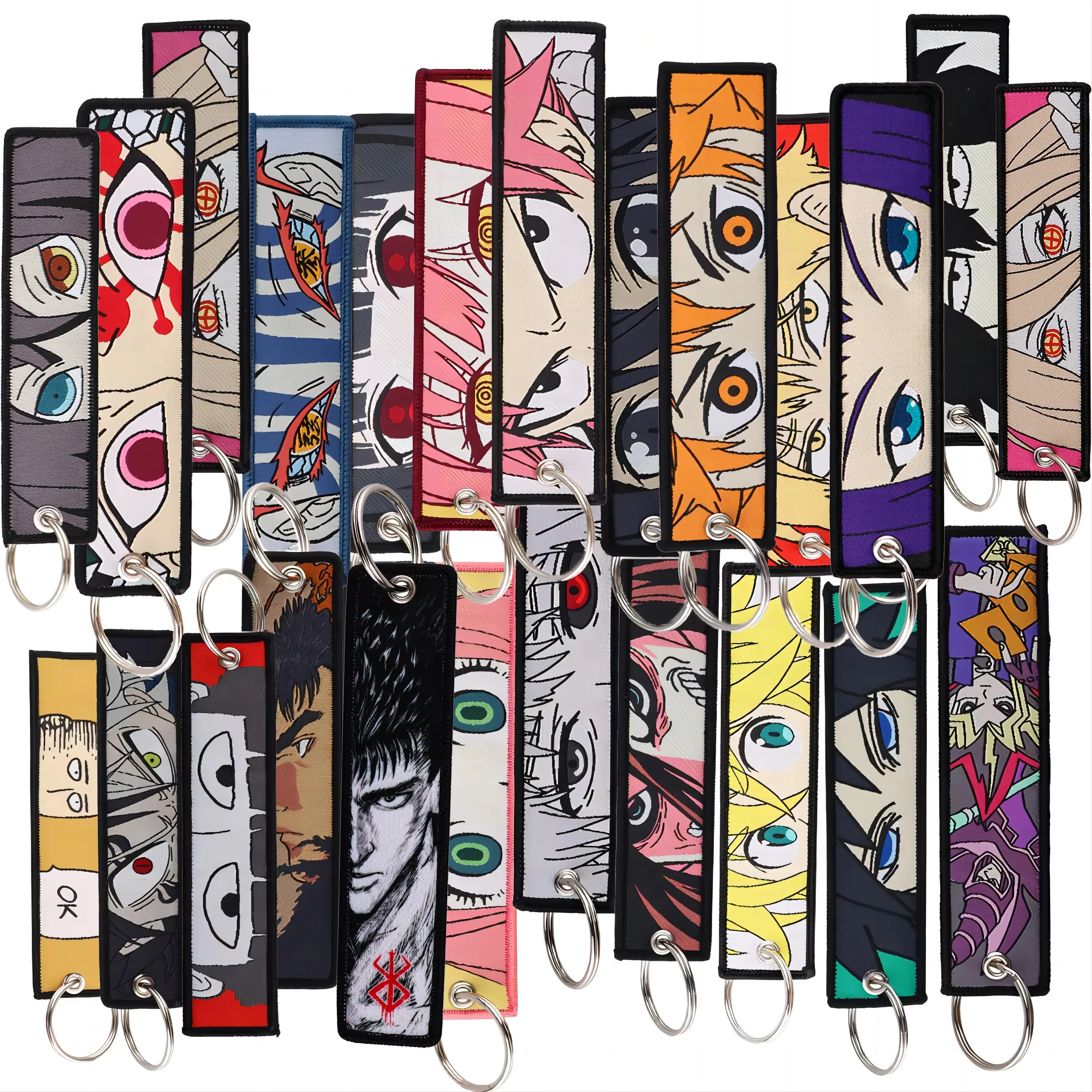 1pcs Cool Anime Embroidered Keys Tag Keychains for Women Keyring Japanese Car Keys Fashion Jewelry Accessories Gifts
1pcs Cool Anime Embroidered Keys Tag Keychains for Women Keyring Japanese Car Keys Fashion Jewelry Accessories Gifts