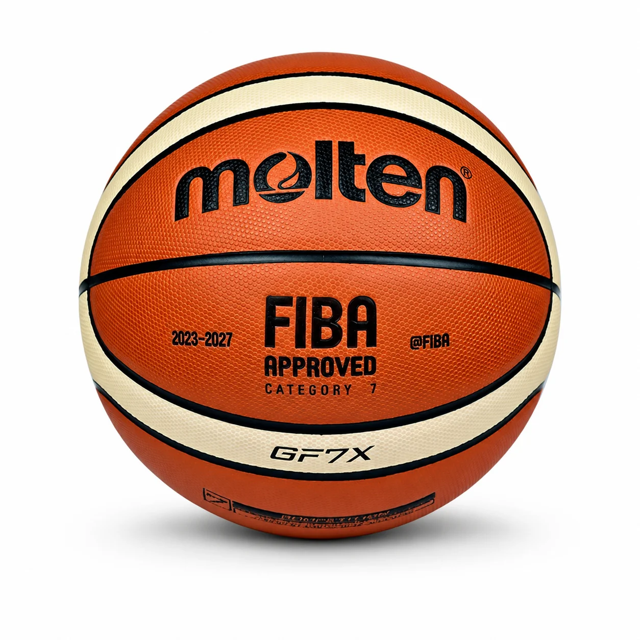 Molten GF7X basketball, FIBA certified, high-quality for indoor and outdoor training, with durable anti-slip texture
Molten GF7X basketball, FIBA certified, high-quality for indoor and outdoor training, with durable anti-slip texture