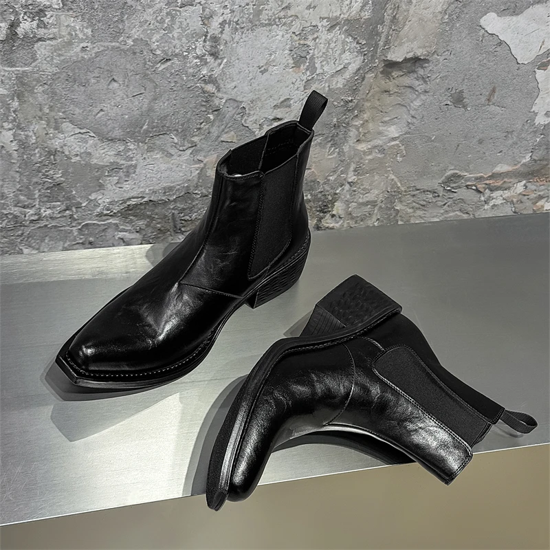 Casual High-Top Boots Thi Bot Chelsea Boots Pointed Toe Witch Boots Men's Women's Trendy Heightening Briti Sle
Casual High-Top Boots Thi Bot Chelsea Boots Pointed Toe Witch Boots Men's Women's Trendy Heightening Briti Sle