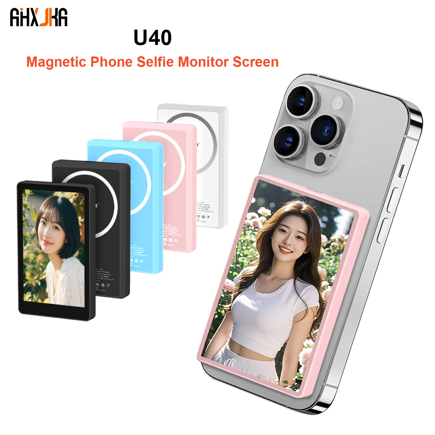 3.97“ Wireless Magnetic Phone Selfie Monitor Screen for Smartphone Selfie Vlog Live Stream Video Recording Android Phone
3.97“ Wireless Magnetic Phone Selfie Monitor Screen for Smartphone Selfie Vlog Live Stream Video Recording Android Phone