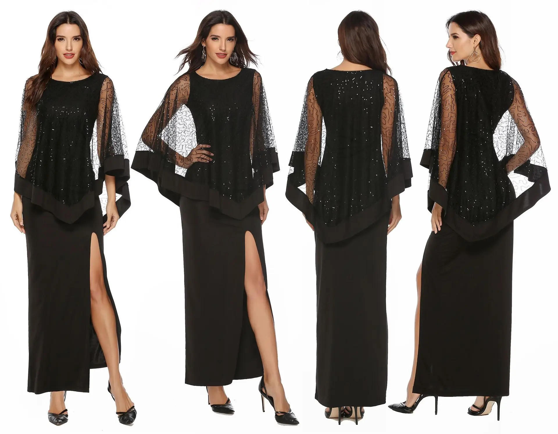 New dress eBay hot item sequin splicing high waist slim fit fake two-piece long dress
New dress eBay hot item sequin splicing high waist slim fit fake two-piece long dress