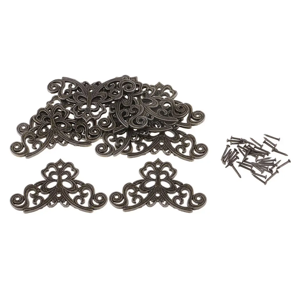 Antique Style Bronze Corner Brackets Alloy Edge Protectors for Menus Photo Frame Jewelry Gift Box Furniture
Antique Style Bronze Corner Brackets Alloy Edge Protectors for Menus Photo Frame Jewelry Gift Box Furniture