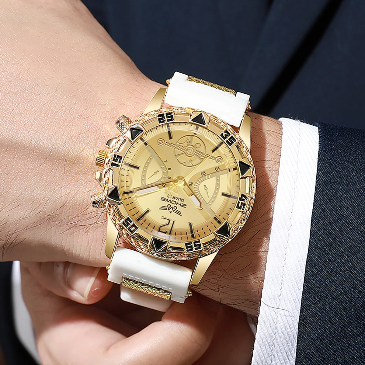 Light Luxury Business Bar Scale Dial Silicone Quartz Watch Suitable for Birthday Gifts, Daily Wear, Anniversary Gifts, Etc
Light Luxury Business Bar Scale Dial Silicone Quartz Watch Suitable for Birthday Gifts, Daily Wear, Anniversary Gifts, Etc