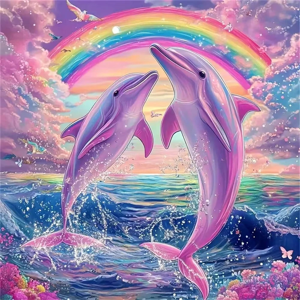 Pink Dolphins 500PCS/1024 PCS Jigsaw Puzzles Relaxing Family Activity Games for Living Room Home Decor Gift
Pink Dolphins 500PCS/1024 PCS Jigsaw Puzzles Relaxing Family Activity Games for Living Room Home Decor Gift