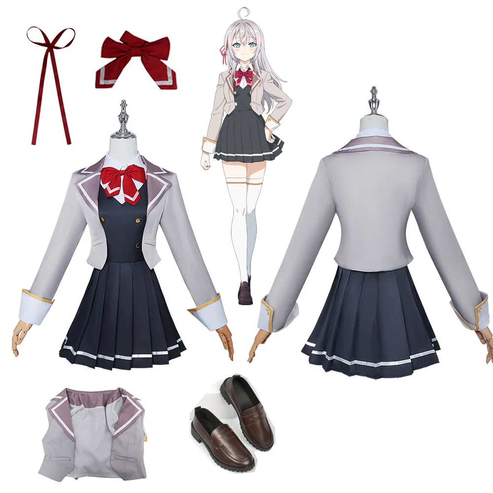 Anime Alya Alisa Mikhailovna Kujou Role Cosplay Costume JK Style School Uniform Coat Skrit Shoes Girl Comic Con Carnival Party
Anime Alya Alisa Mikhailovna Kujou Role Cosplay Costume JK Style School Uniform Coat Skrit Shoes Girl Comic Con Carnival Party