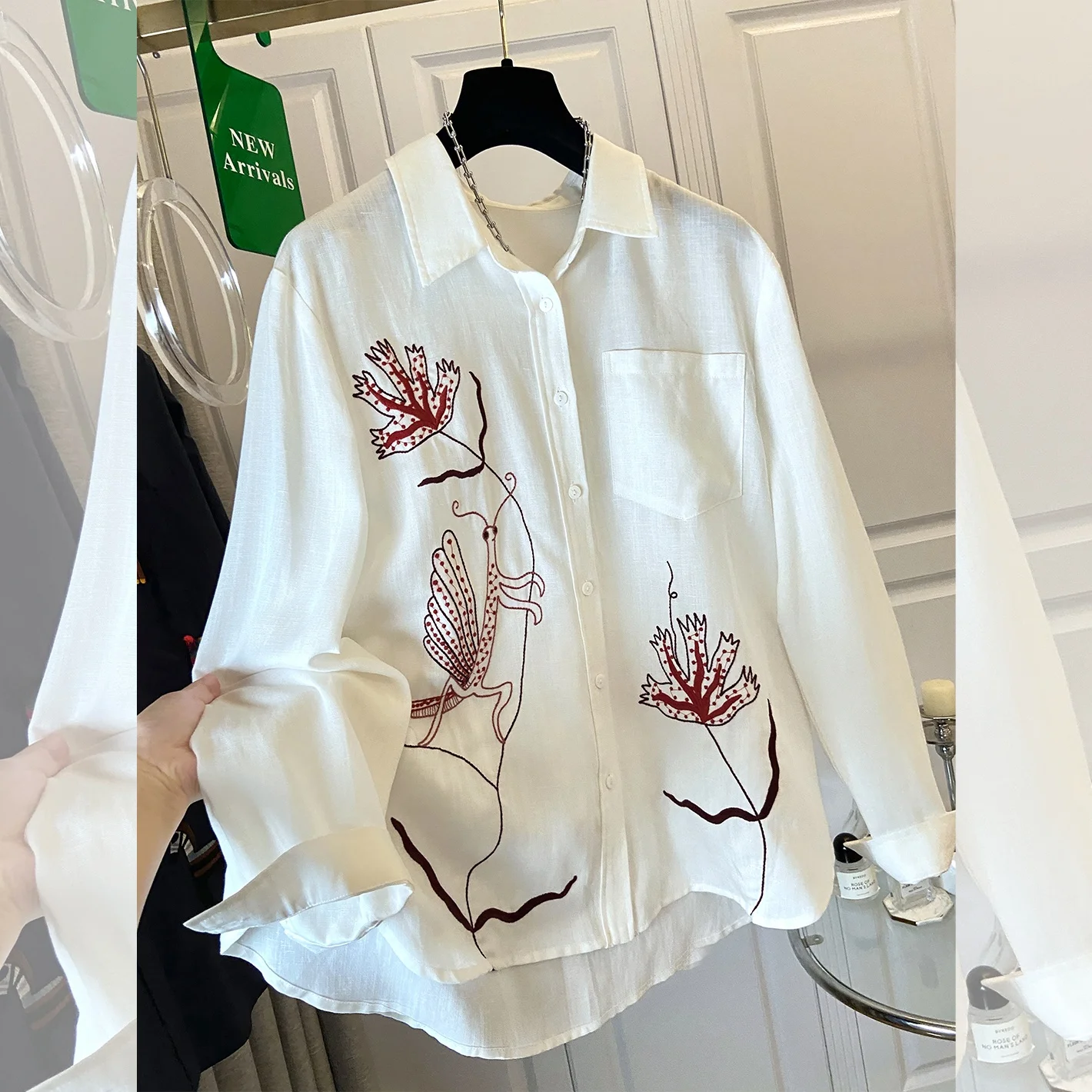 plus Size Women's Shirt Jacket Spring Autumn New Embroidery Casual Long Sleeve Fashionable Versatile Top Breathable Comfortable
plus Size Women's Shirt Jacket Spring Autumn New Embroidery Casual Long Sleeve Fashionable Versatile Top Breathable Comfortable