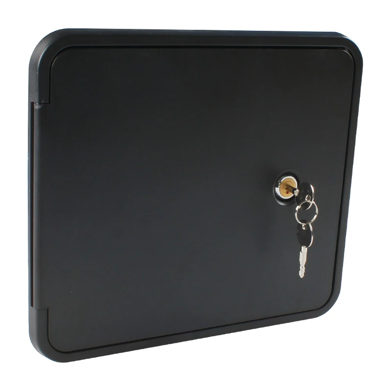 Camper Accessories Marine Camper Part Accessories Black Camper Hatch RV Hatch Door Lockable With Key
Camper Accessories Marine Camper Part Accessories Black Camper Hatch RV Hatch Door Lockable With Key