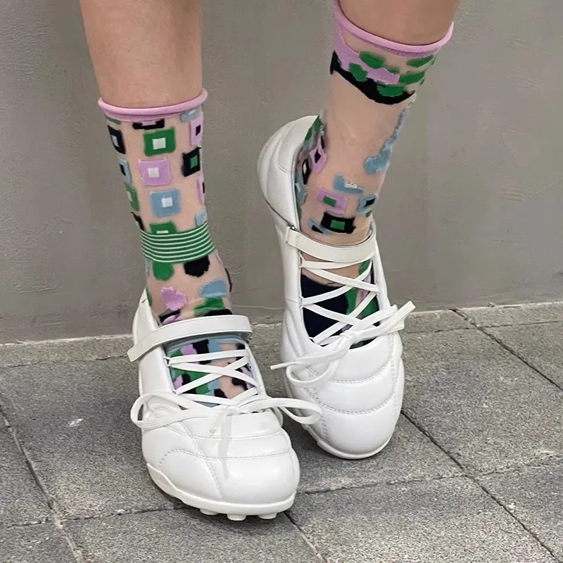 Spring New Women's Ballet Shoes Round Toe Stiletto Bow Tie Decoration Casual Sports Style Ladies Single Shallow Shoes
Spring New Women's Ballet Shoes Round Toe Stiletto Bow Tie Decoration Casual Sports Style Ladies Single Shallow Shoes