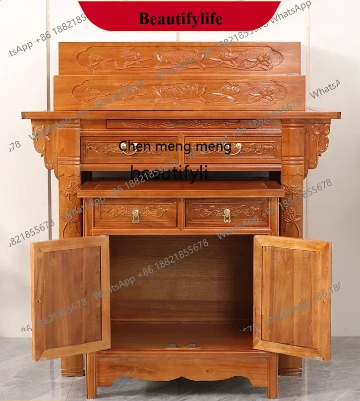 D178 New style Solid wood high household Buddhist cabinet supply table Buddhist niche Buddhist table three layers modern and si
D178 New style Solid wood high household Buddhist cabinet supply table Buddhist niche Buddhist table three layers modern and si