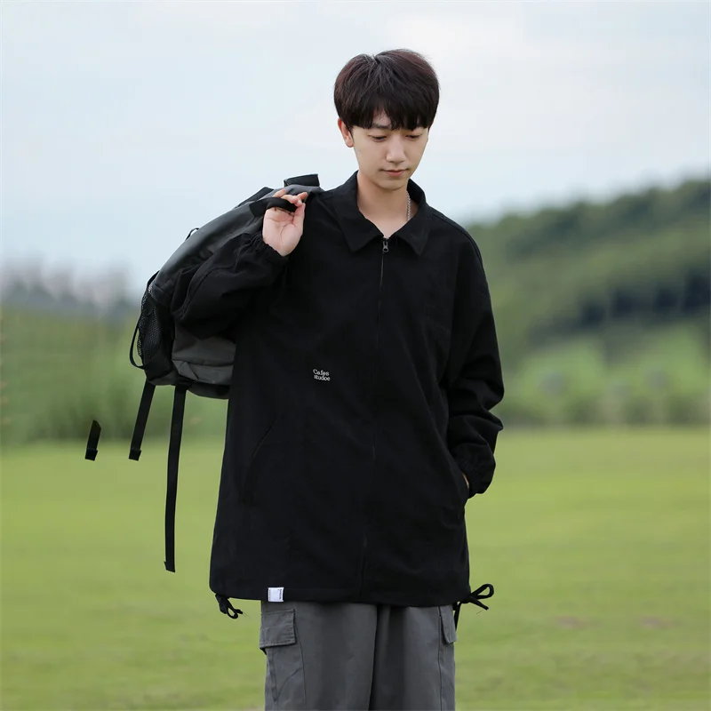 Loose Fit Corduroy Jaet Men's Spring Autumn New Sle y Sport irt Zipper Decoration Iron Free Faion Outerwear
Loose Fit Corduroy Jaet Men's Spring Autumn New Sle y Sport irt Zipper Decoration Iron Free Faion Outerwear