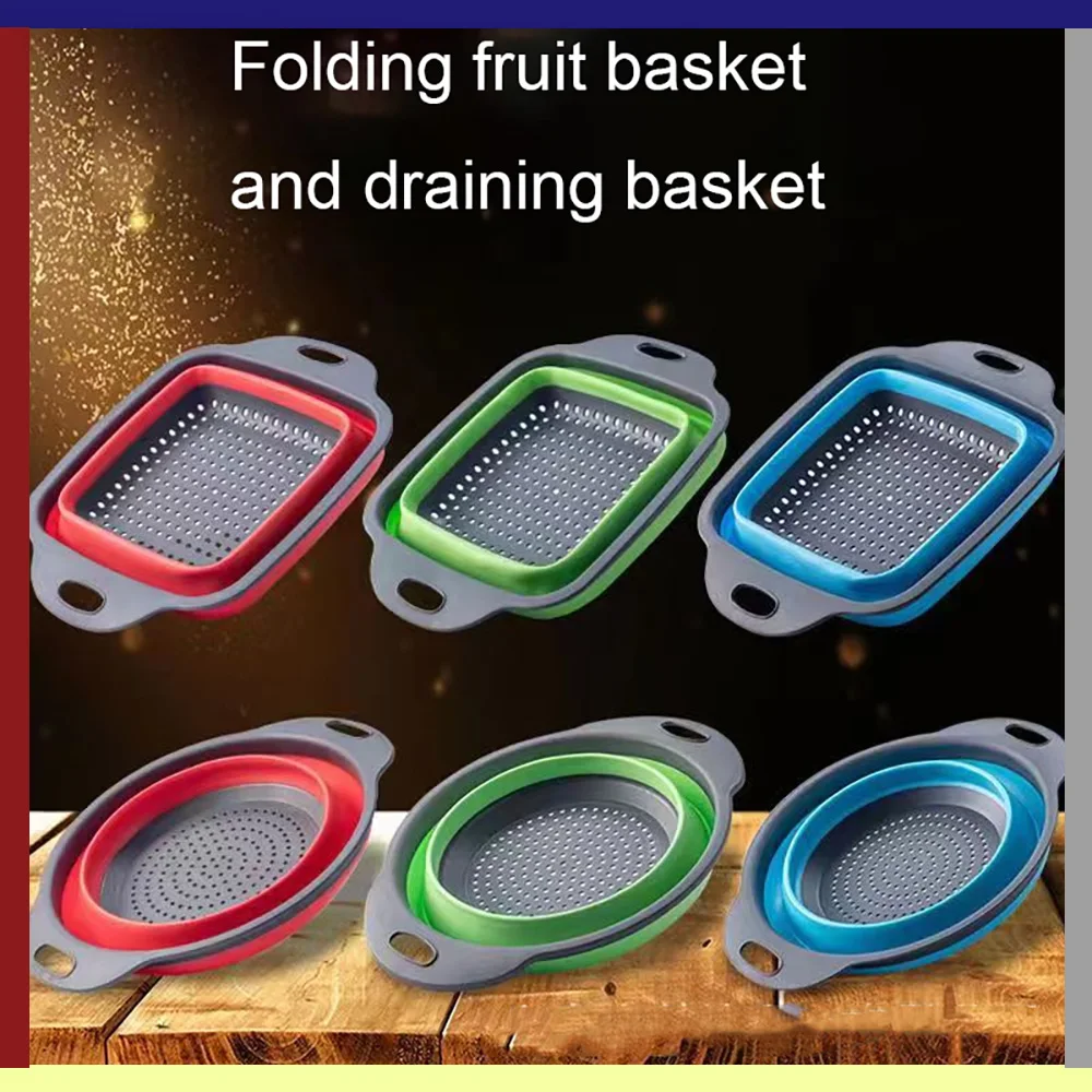 Collapsible Colander Basket Foldable Silicone Strainer Vegetable Washing Drain Basket Space Saving Kitchen Tool
Collapsible Colander Basket Foldable Silicone Strainer Vegetable Washing Drain Basket Space Saving Kitchen Tool