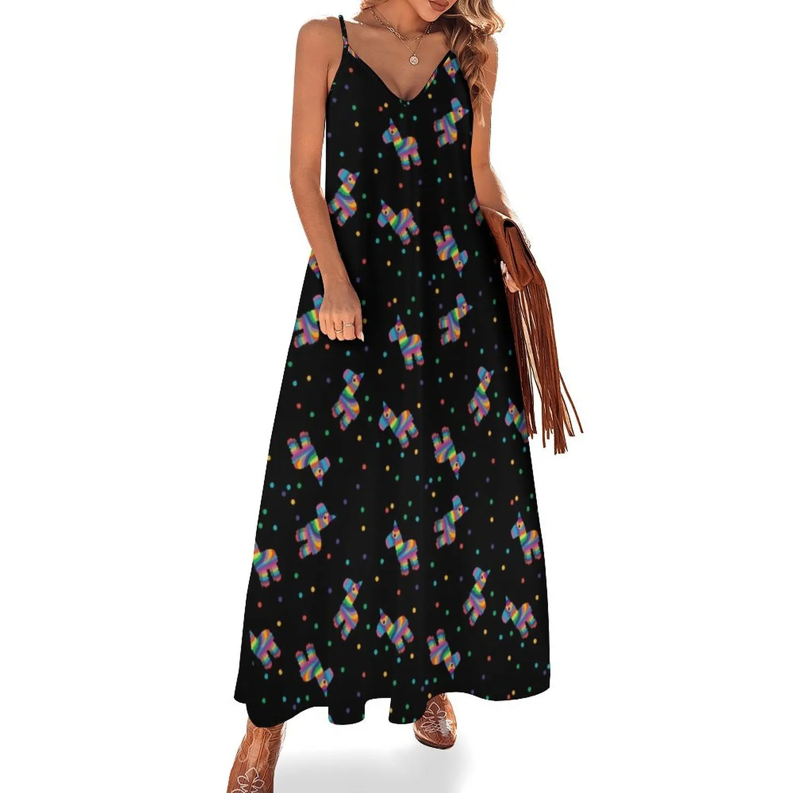 Colorful Burro Pinatas Sleeveless Long Dress evening dresses ladies women long dresses Party dresses for women Dress
Colorful Burro Pinatas Sleeveless Long Dress evening dresses ladies women long dresses Party dresses for women Dress