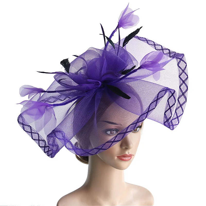 Sinamay Mesh Fascinator Hat For Women Elegant Feather Flower Headband Kenta Derby Church Tea Party Photography
Sinamay Mesh Fascinator Hat For Women Elegant Feather Flower Headband Kenta Derby Church Tea Party Photography
