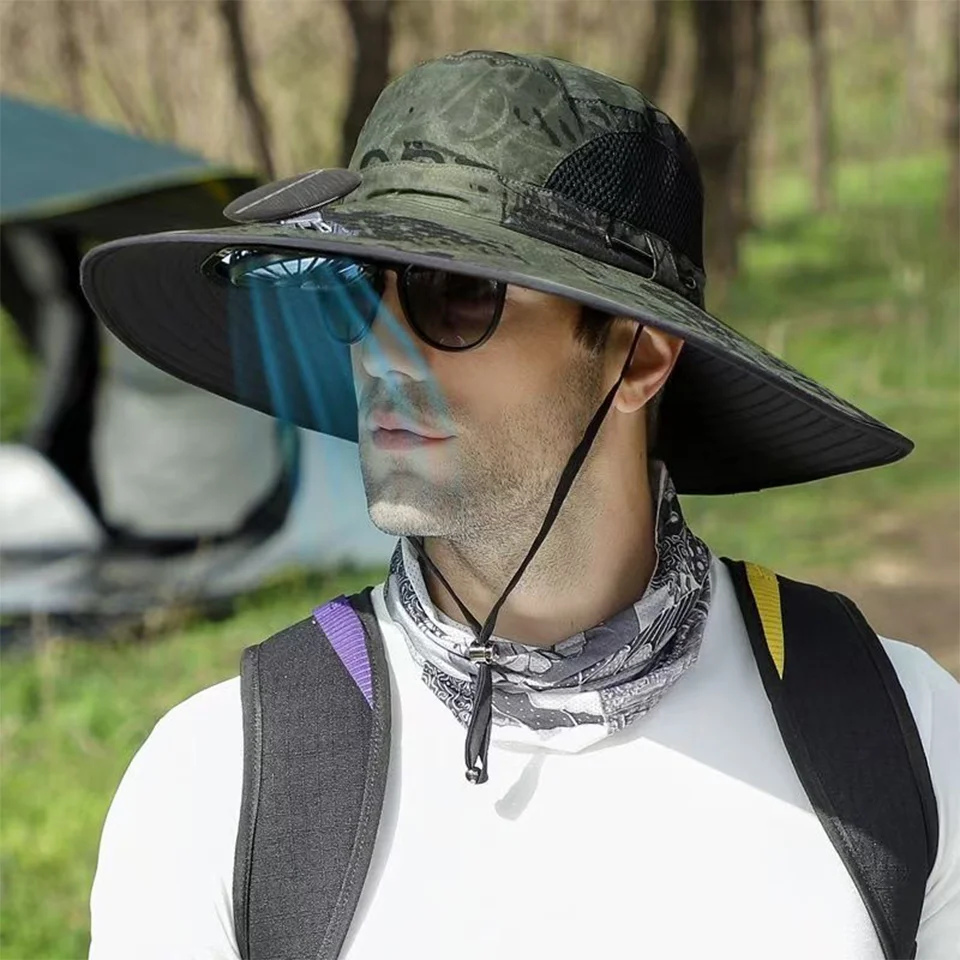 Fashion 1 Set Outdoor Sun Hat With 2 Fan Large Brim Windproof Strap Solar Or USB Charging Anti UV Sun Outdoor Fishing Cap NEW
Fashion 1 Set Outdoor Sun Hat With 2 Fan Large Brim Windproof Strap Solar Or USB Charging Anti UV Sun Outdoor Fishing Cap NEW