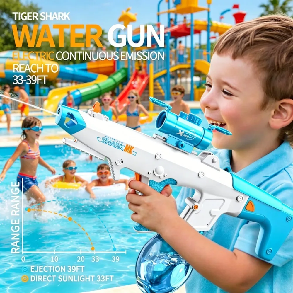 Electric Water Gun Toy Automatic Water Absorption Large Capacity Summer Outdoor Pool Water Fighting Games Toy for Children
Electric Water Gun Toy Automatic Water Absorption Large Capacity Summer Outdoor Pool Water Fighting Games Toy for Children