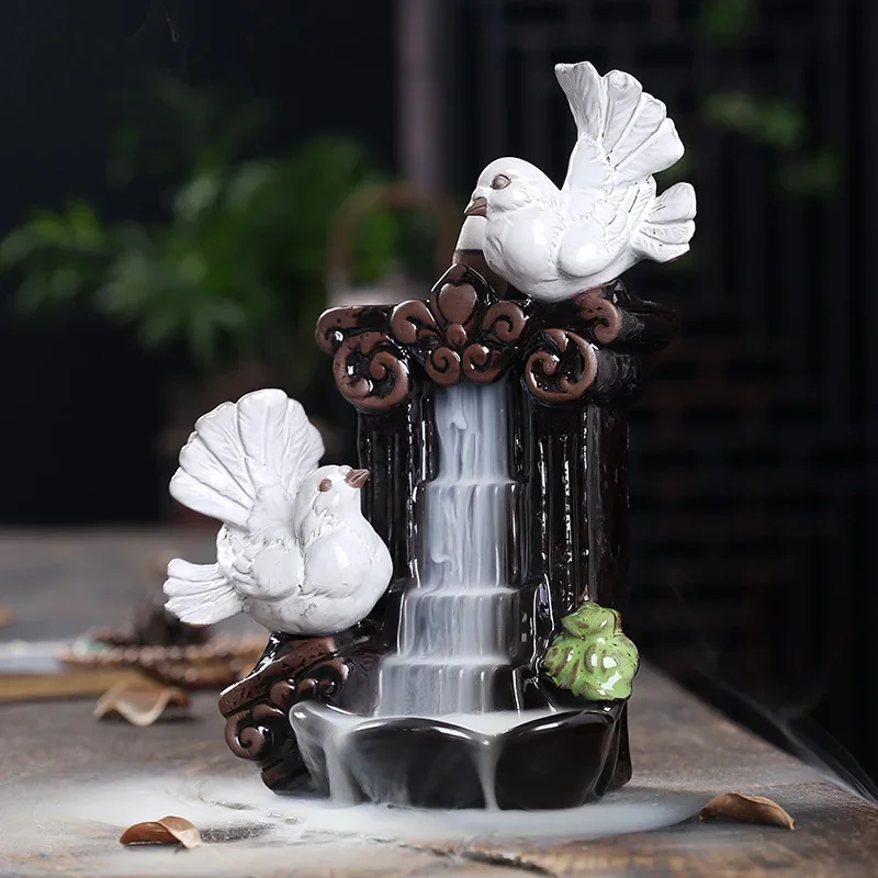 Ceramic Handicrafts Flying Waterfall Backflow Incense Censer For Home Decor Aromatherapy Ornament
Ceramic Handicrafts Flying Waterfall Backflow Incense Censer For Home Decor Aromatherapy Ornament