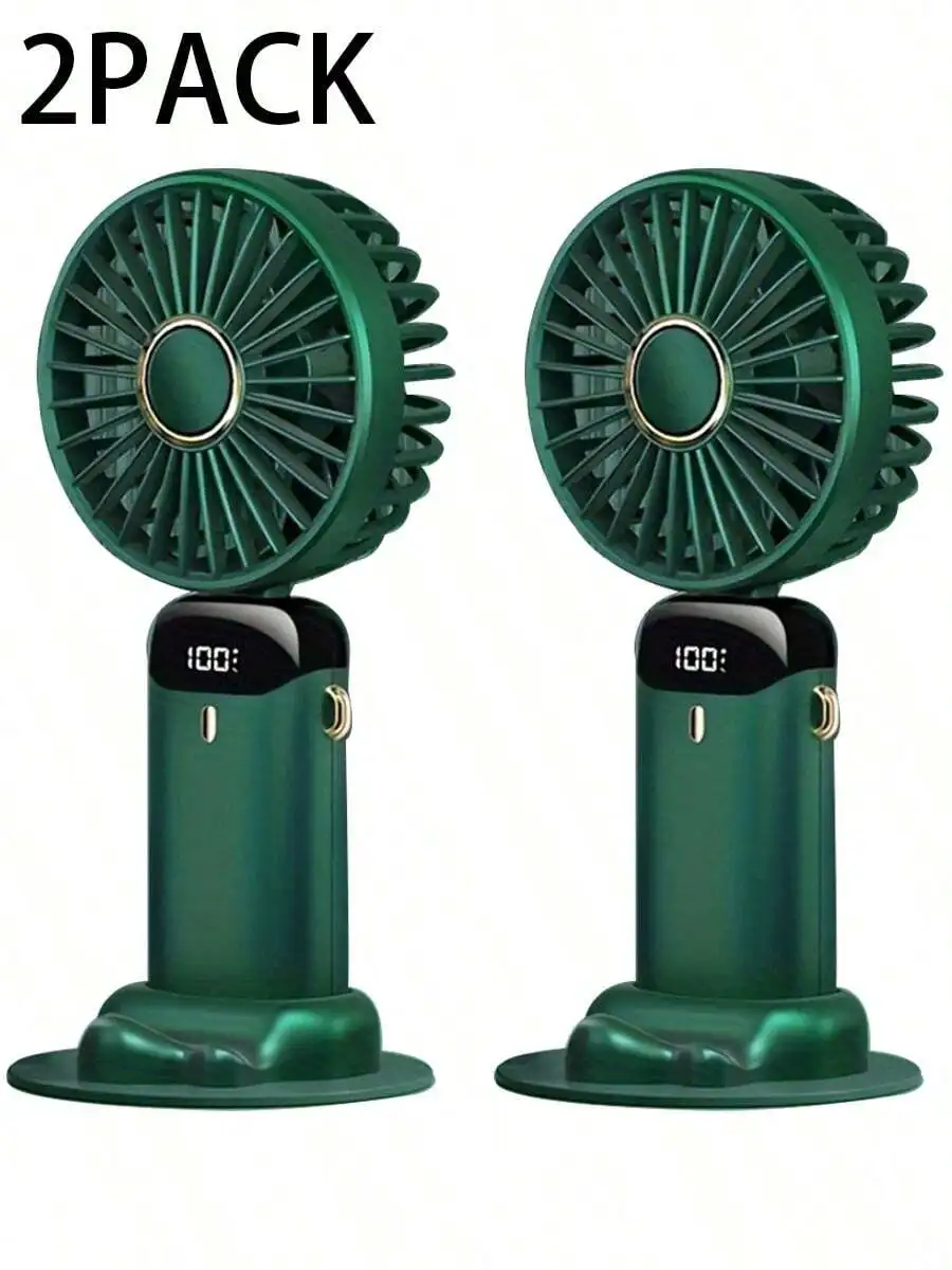 2Pack Portable Fan, Battery Operated Fan, Ultra Quiet Mini Fan, 5 Speeds&Digital Display, 180° Foldable Makeup Fan For Women Wi
2Pack Portable Fan, Battery Operated Fan, Ultra Quiet Mini Fan, 5 Speeds&Digital Display, 180° Foldable Makeup Fan For Women Wi