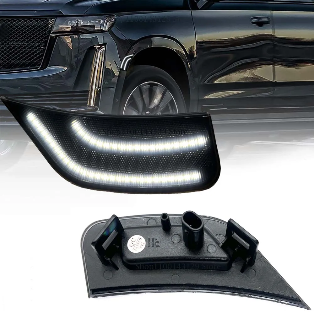 Front Bumper Fender LED Side Marker Lights For Chevrolet Tahoe Suburban For Cadillac Escalade ESV GMC Yukon XL 2021 2022
Front Bumper Fender LED Side Marker Lights For Chevrolet Tahoe Suburban For Cadillac Escalade ESV GMC Yukon XL 2021 2022
