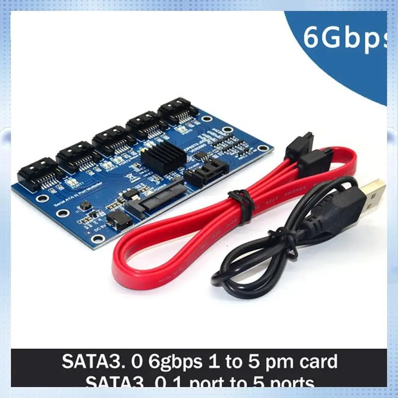 A82Q-SATA 3.0 Expansion Card 1 To 5 Port Converter Expansion Card 6Gbps Motherboard Riser Card Hub Adapter
A82Q-SATA 3.0 Expansion Card 1 To 5 Port Converter Expansion Card 6Gbps Motherboard Riser Card Hub Adapter