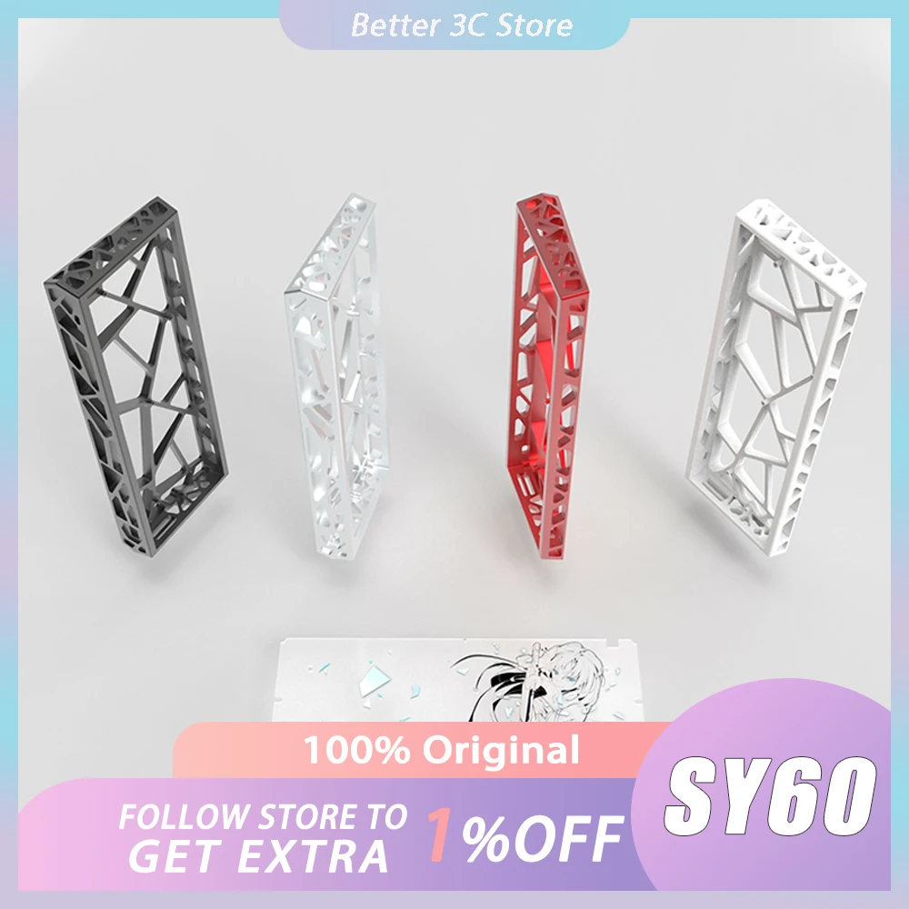 Special Gear SY60 Mechanical Keyboard Case Aluminium Keyboard Shell Custom Hollow Out Keyboard Case For Wooting ISO Rakka HM66
Special Gear SY60 Mechanical Keyboard Case Aluminium Keyboard Shell Custom Hollow Out Keyboard Case For Wooting ISO Rakka HM66
