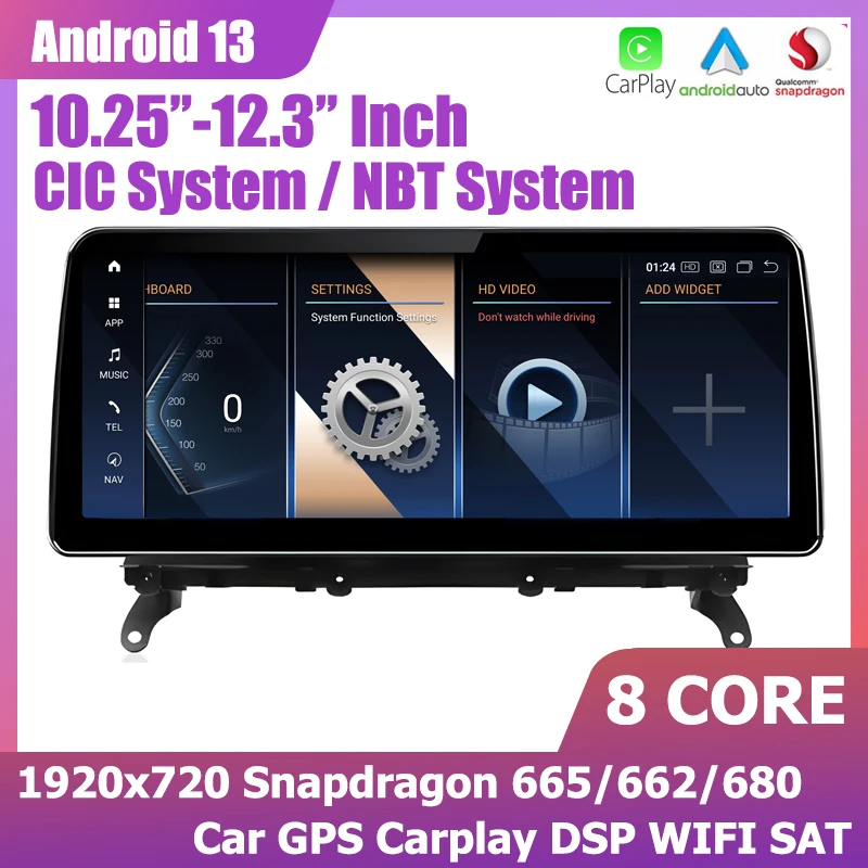 Android13 Navigation Car GPS player 12.3"For BMW X3 F25 2011-2013 Multimedia Radio Stereo 1920*720 Carplay Snapdragon662
Android13 Navigation Car GPS player 12.3"For BMW X3 F25 2011-2013 Multimedia Radio Stereo 1920*720 Carplay Snapdragon662