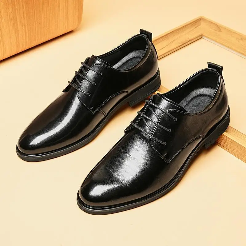 Dress summer new men's leather casual business dress British style derby black men's
Dress summer new men's leather casual business dress British style derby black men's