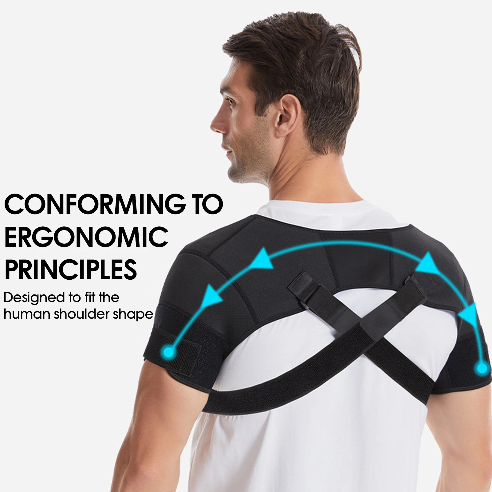 Breathable Double Shoulder Brace Adjustable Compression Support Strap for Rotator Cuff care wraps Sports Men Women
Breathable Double Shoulder Brace Adjustable Compression Support Strap for Rotator Cuff care wraps Sports Men Women