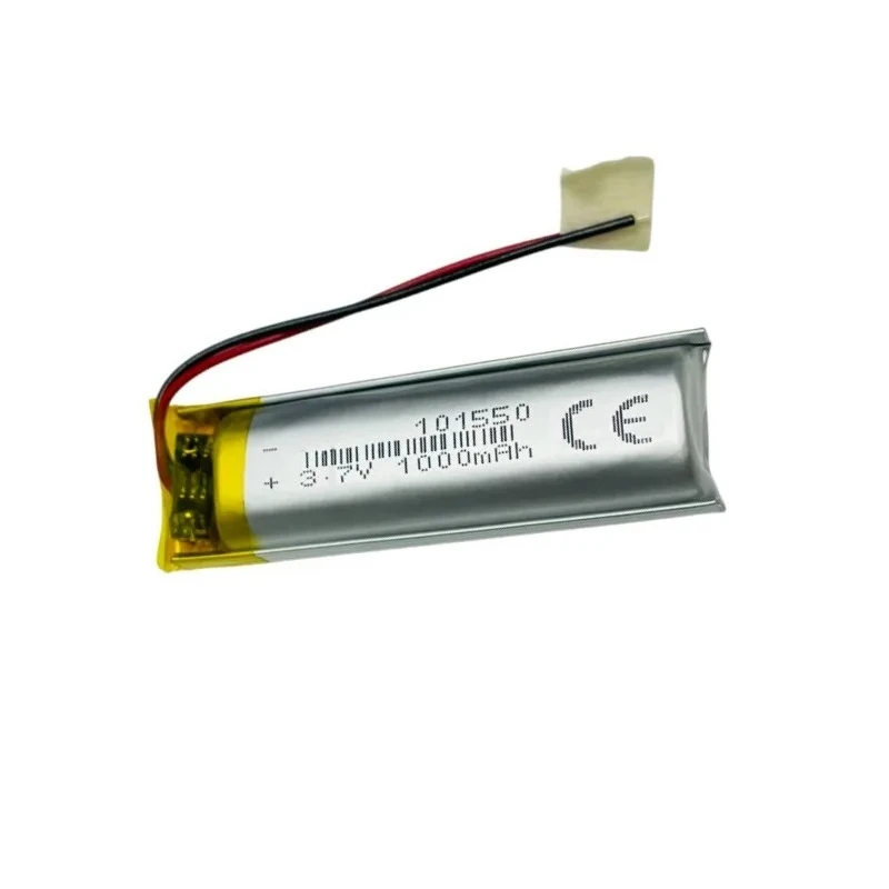 101550 polymer lithium battery 3.7V1000MAH neck earphones, beauty instrument, hydration instrument, battery
101550 polymer lithium battery 3.7V1000MAH neck earphones, beauty instrument, hydration instrument, battery
