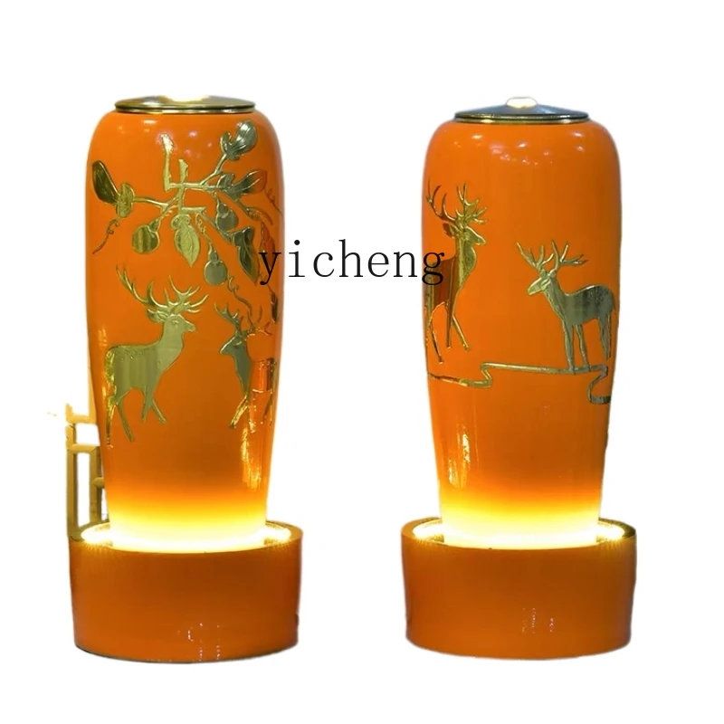 ZC Ceramic Flowing Water Ornaments Circulation Living Room Office Home Decoration Feng Shui Tank Fortune Landing
ZC Ceramic Flowing Water Ornaments Circulation Living Room Office Home Decoration Feng Shui Tank Fortune Landing