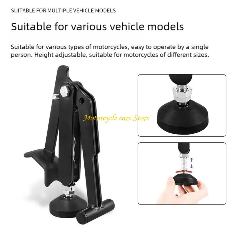 U75F Adjustable Motorcycle Maintenance Stand Secure Rear Wheel Holder Non Slip Base Weather Resistant Metal Structure
U75F Adjustable Motorcycle Maintenance Stand Secure Rear Wheel Holder Non Slip Base Weather Resistant Metal Structure