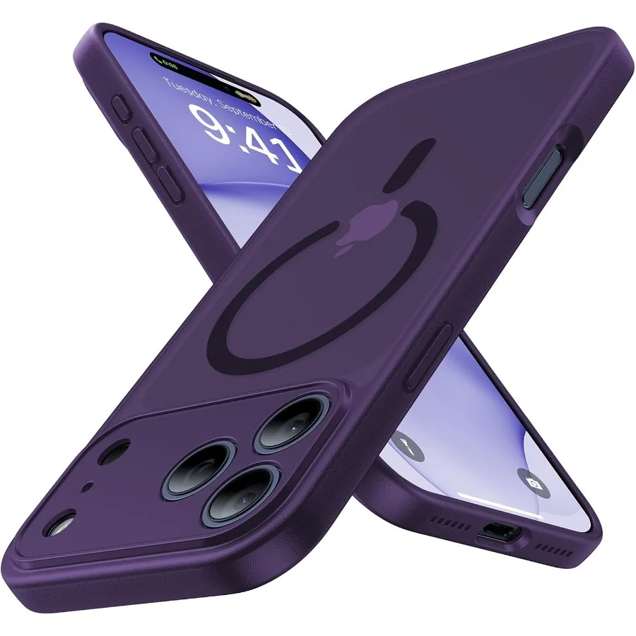 Magnetic Shockproof Slim Translucent Matte Phone Case for iPhone 17 Pro with Enhanced Camera Protection Compatible with Magsafe
Magnetic Shockproof Slim Translucent Matte Phone Case for iPhone 17 Pro with Enhanced Camera Protection Compatible with Magsafe