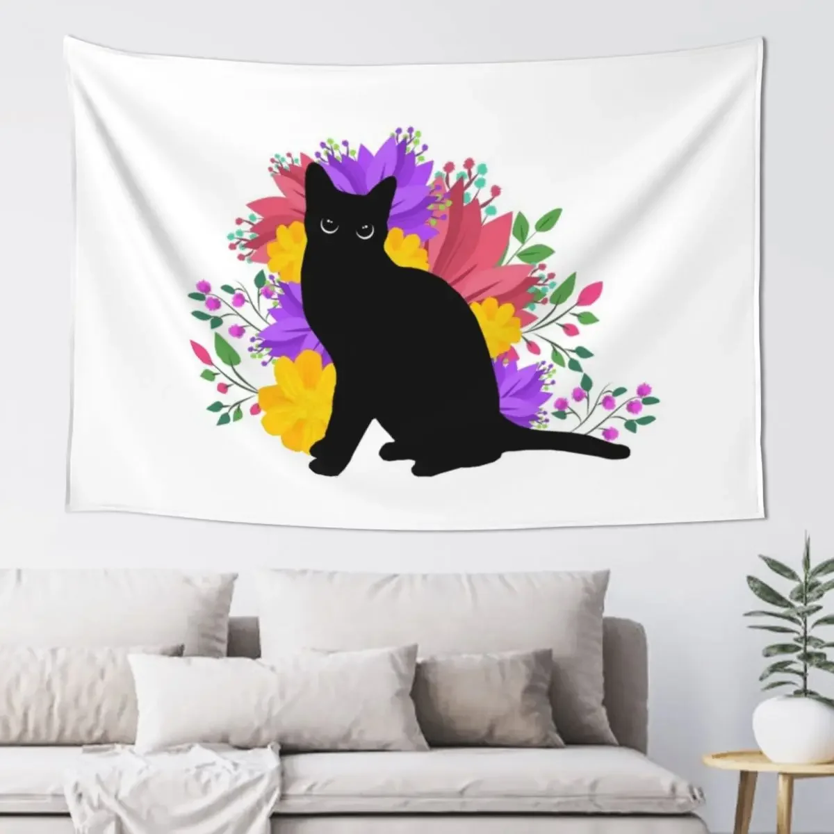 Black Cat with Flowers Tapestry Wall Hanging Decor Room Decor For Girls Decoration Room Tapestry
Black Cat with Flowers Tapestry Wall Hanging Decor Room Decor For Girls Decoration Room Tapestry