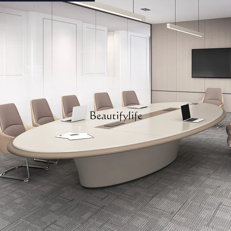 pg45Light Luxury Aesthetic Conference Table Simple Modern Oval Large Designer Conference Table
pg45Light Luxury Aesthetic Conference Table Simple Modern Oval Large Designer Conference Table