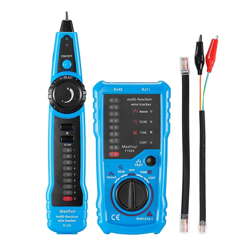 Professional Network Cable Tester Detector Wire Cable Tracker RJ11 RJ45 Tester Telephone Line Tester Tracker Ethernet LAN Finder
Professional Network Cable Tester Detector Wire Cable Tracker RJ11 RJ45 Tester Telephone Line Tester Tracker Ethernet LAN Finder