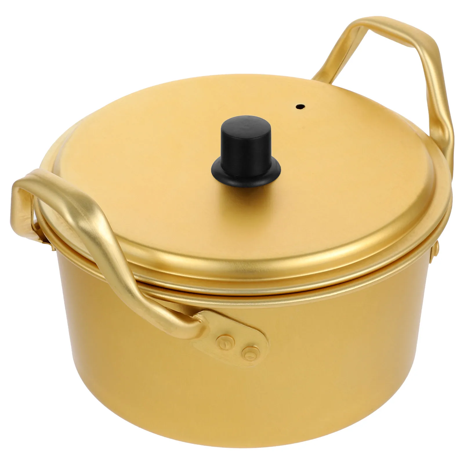 Thickened Soup Pot 16CM Dual H Yellow Aluminum Boiling Cooking Pans Lid for Kitchen Practical Stockpot Reusable
Thickened Soup Pot 16CM Dual H Yellow Aluminum Boiling Cooking Pans Lid for Kitchen Practical Stockpot Reusable