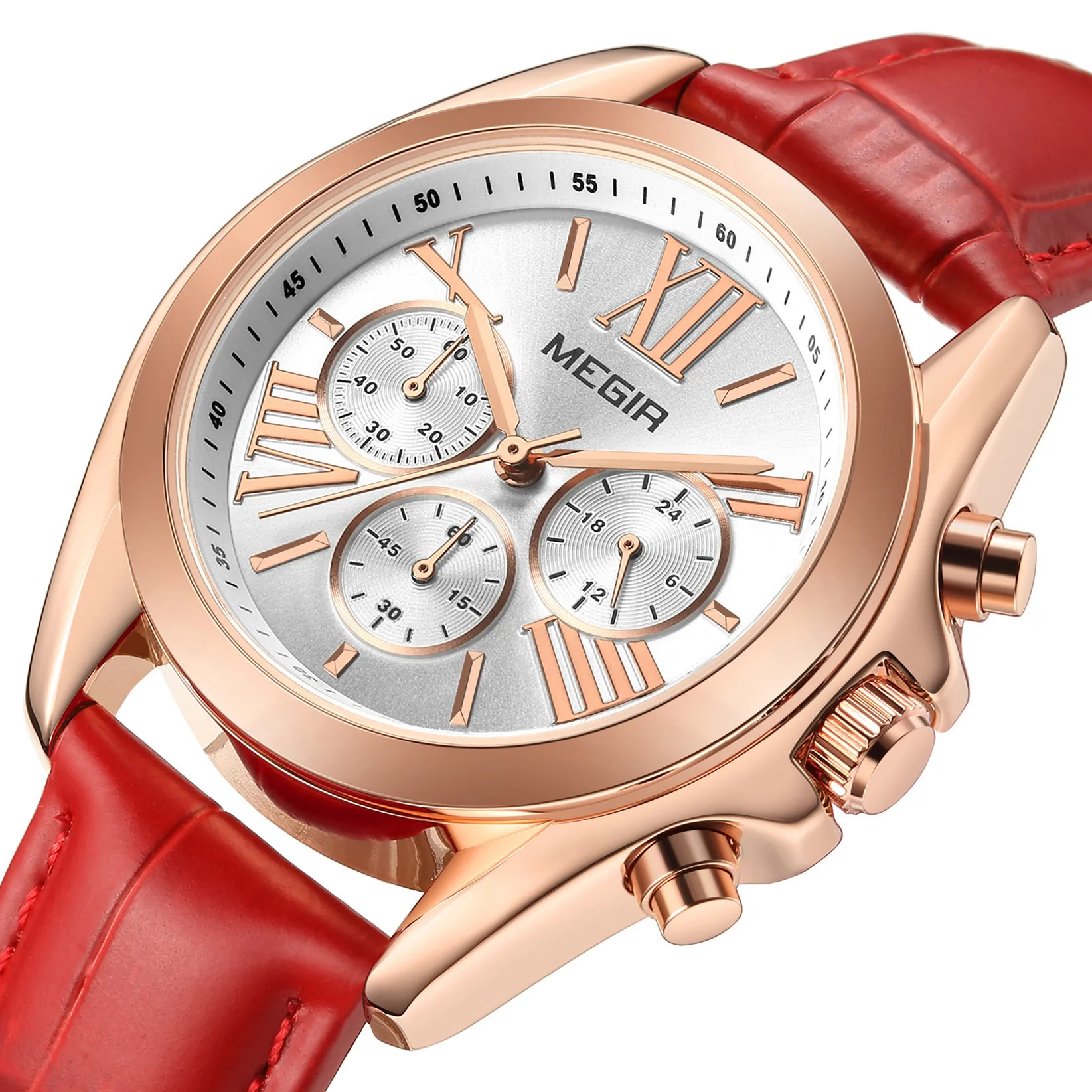 MEGIR Luxury Women's Watch 29mm Fashionable Leather Rhinestone Pink Minimalist Girl Clock Outdoor Travel Women Wrist Watches
MEGIR Luxury Women's Watch 29mm Fashionable Leather Rhinestone Pink Minimalist Girl Clock Outdoor Travel Women Wrist Watches