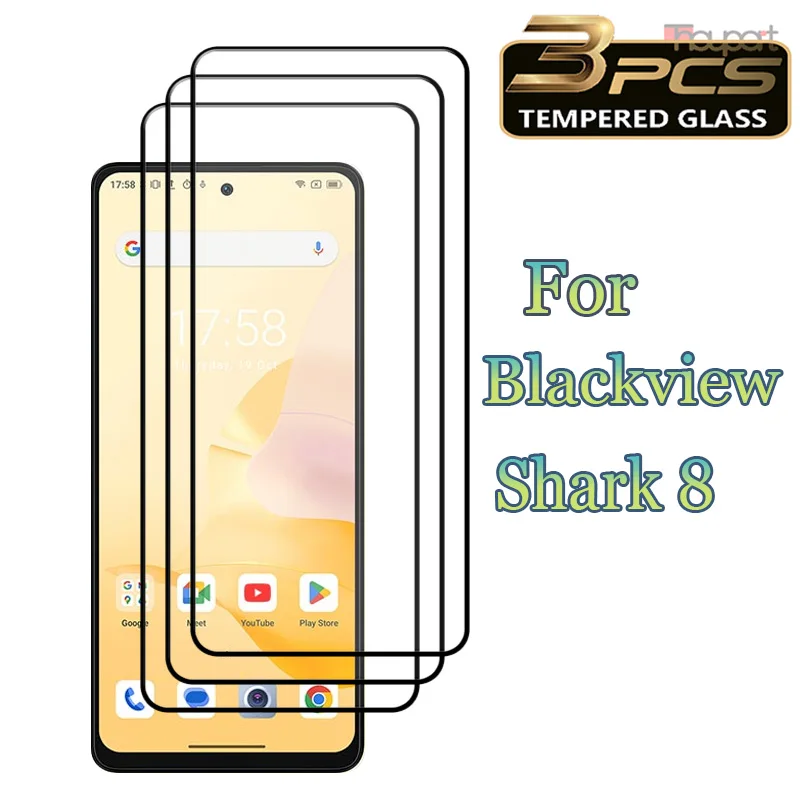 3Pcs Screen Protector For Blackview Shark 8 Tempered Glass 9H Anti-Scratch Clearly Front Glass film
3Pcs Screen Protector For Blackview Shark 8 Tempered Glass 9H Anti-Scratch Clearly Front Glass film