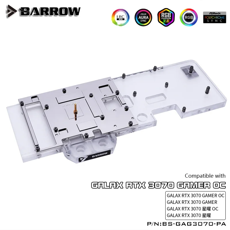 Водяной блок BARROW с полным покрытием для GALAX RTX 3070 GAMER OC, карта графического процессора, медный блок радиатора, 5 В, 3-контактный разъем BS-GAG3070-PA
Водяной блок BARROW с полным покрытием для GALAX RTX 3070 GAMER OC, карта графического процессора, медный блок радиатора, 5 В, 3-контактный разъем BS-GAG3070-PA