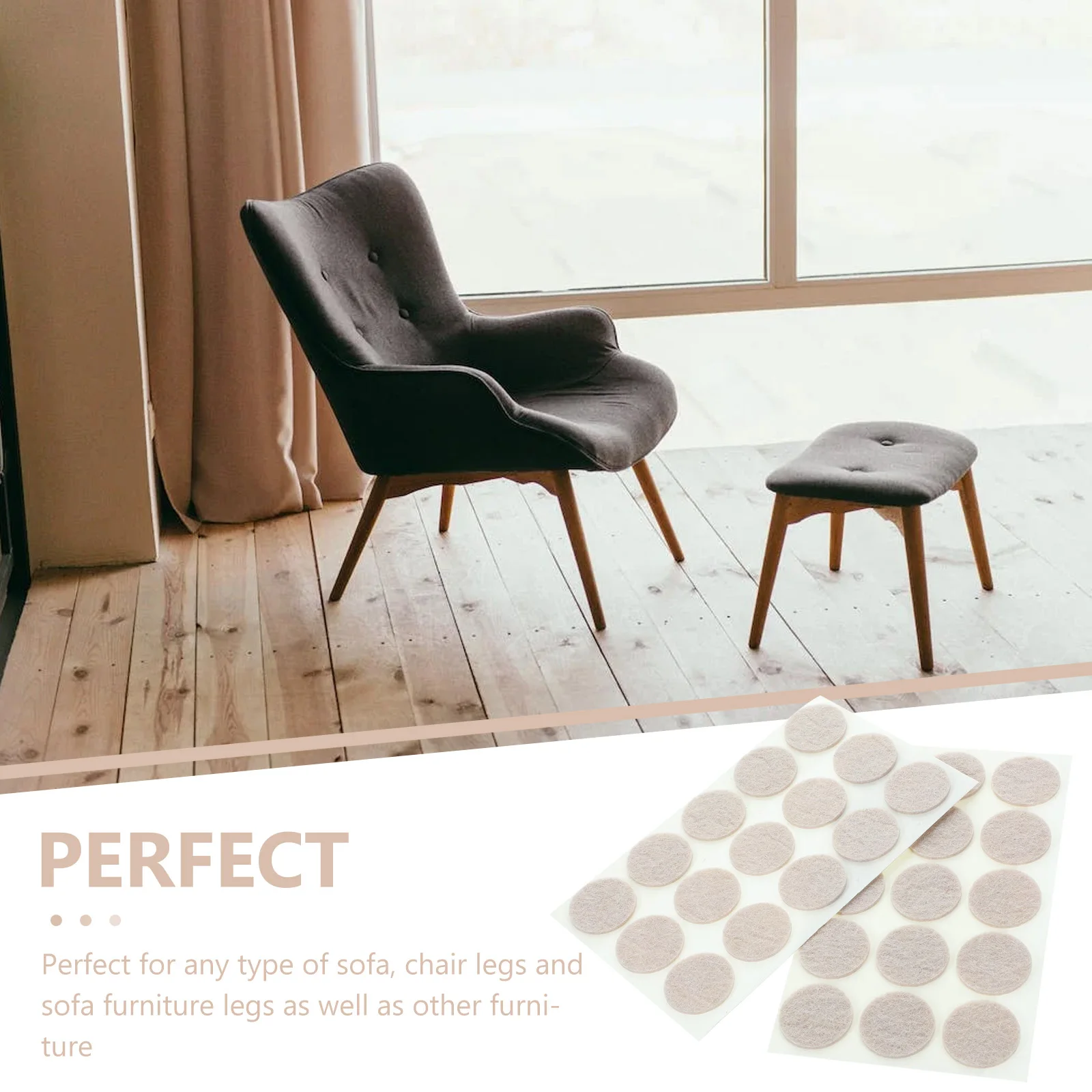 225 Pcs Anti Scratch Felt Pads for Furniture Legs Self Adhesive Chair Floor Protectors Brown 28mm Thickened Non Slip Durable
225 Pcs Anti Scratch Felt Pads for Furniture Legs Self Adhesive Chair Floor Protectors Brown 28mm Thickened Non Slip Durable
