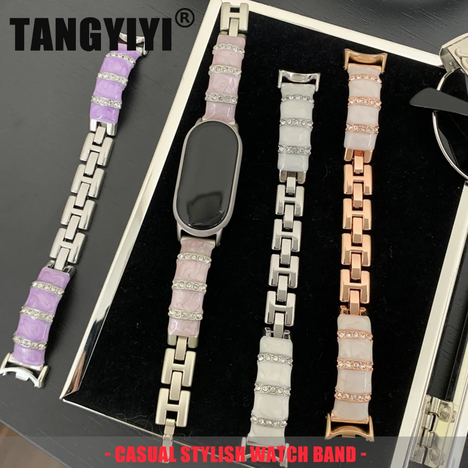 Fashion Colorful Metal Epoxy Diamond Bracelet For Xiaomi Mi Band 10 8 9 Strap For Miband 9Pro 8 Pro Watch Band Replace Wristband
Fashion Colorful Metal Epoxy Diamond Bracelet For Xiaomi Mi Band 10 8 9 Strap For Miband 9Pro 8 Pro Watch Band Replace Wristband