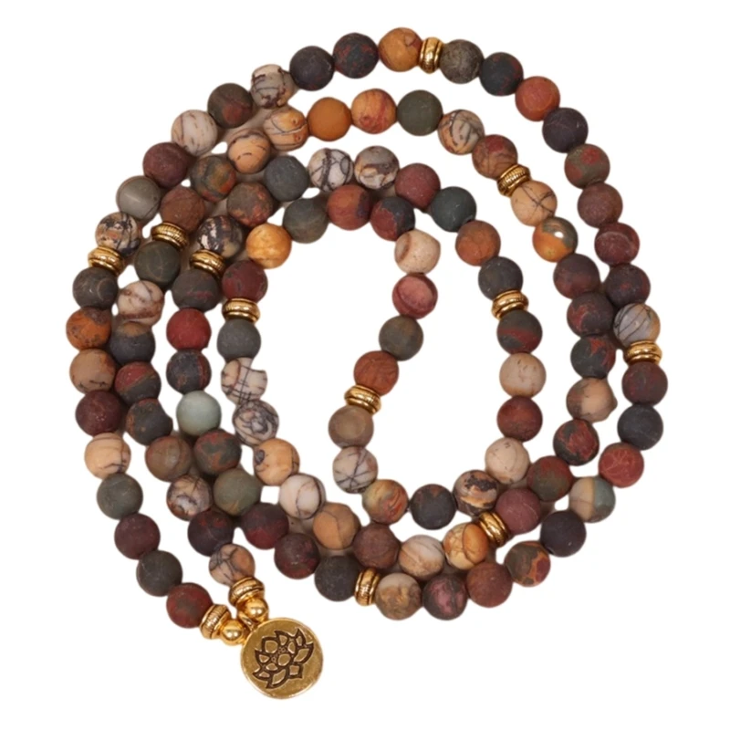 Meditation 108 Bead Bracelet with Pendant Multilayer Handchain Stylish Beaded Wristchain Jewelry Prayer Ornament N58F
Meditation 108 Bead Bracelet with Pendant Multilayer Handchain Stylish Beaded Wristchain Jewelry Prayer Ornament N58F