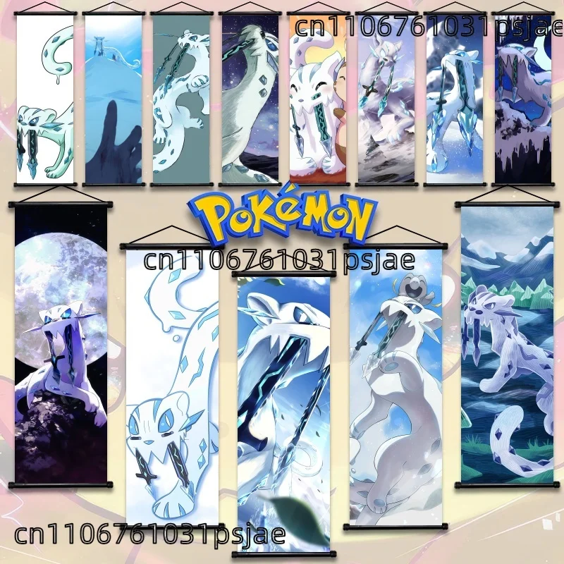 Pokémon Chien — подвесные плакаты с прокруткой Pao — ледяной и яркий настенный декор в стиле аниме для фанатов Pokémon 
Pokémon Chien — подвесные плакаты с прокруткой Pao — ледяной и яркий настенный декор в стиле аниме для фанатов Pokémon