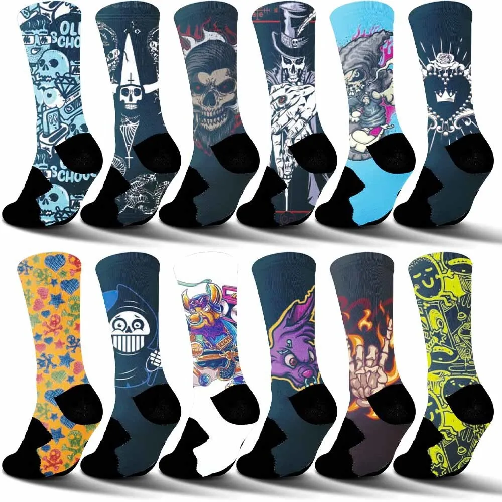 Cool guy must enter the street! Skeleton gentlemen, flame gestures and other patterned socks exude a unique style.
Cool guy must enter the street! Skeleton gentlemen, flame gestures and other patterned socks exude a unique style.