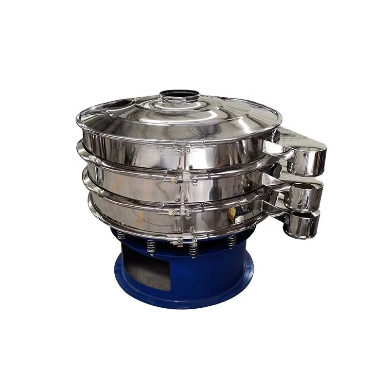 Jaggery Powder Sieving Machine 304 Vibrating Screen Dry Sifter Machine Pollen Extractor Rotary Sieve