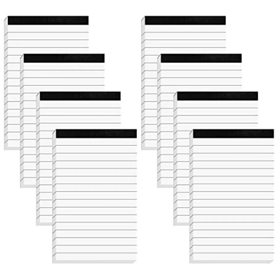8 Pcs Note Pads Refills 3 x 5 ch Memo Small Notebook Writg Pads with 30 Sheets Each Pad College Ruled Led Paper NotePads White
8 Pcs Note Pads Refills 3 x 5 ch Memo Small Notebook Writg Pads with 30 Sheets Each Pad College Ruled Led Paper NotePads White