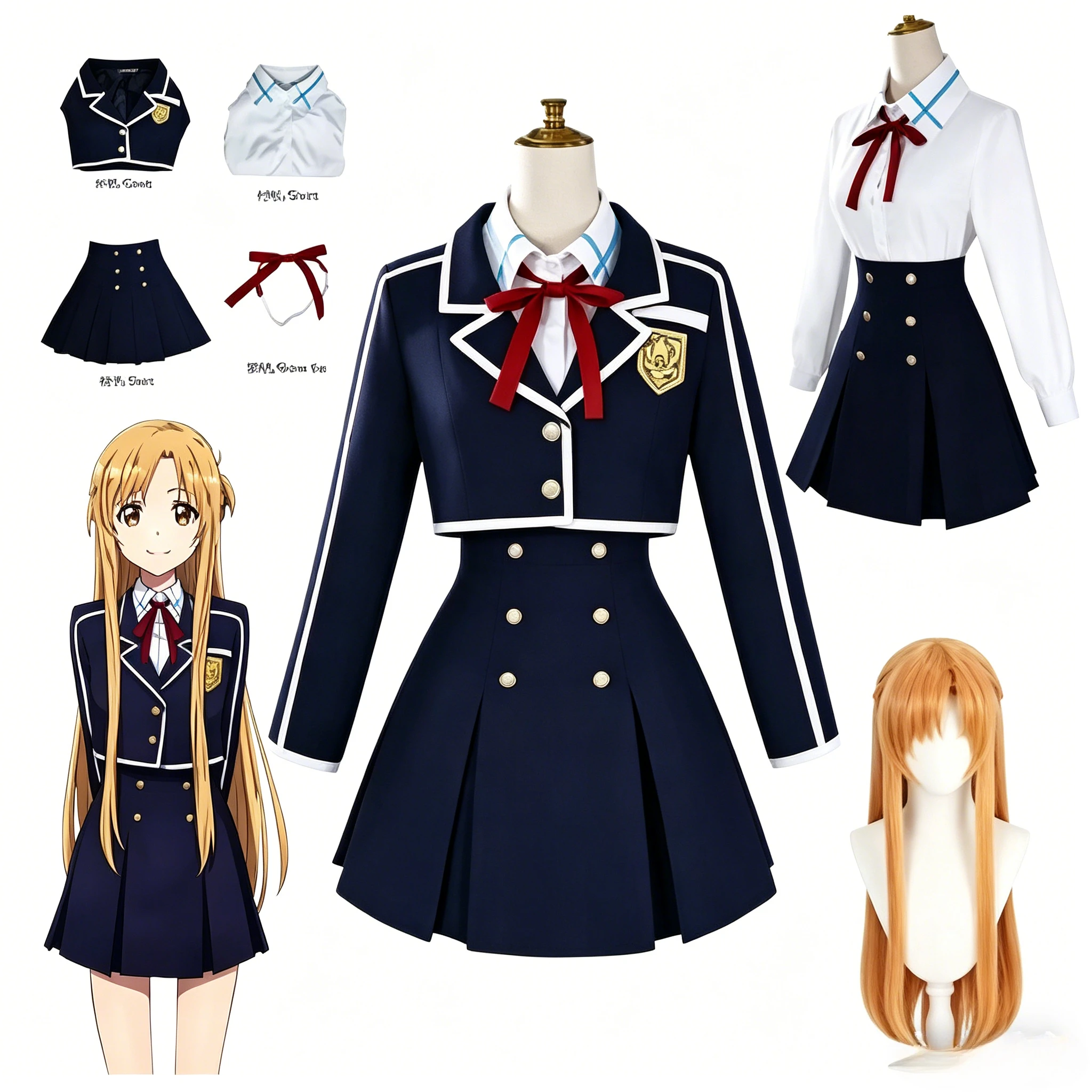 Anime VOCALOID3 MEIKO Cosplay Costume Wig Set PU Red Uniform Halloween Christmas Party Outfit Women Comic Con Full Cosplay Suit
Anime VOCALOID3 MEIKO Cosplay Costume Wig Set PU Red Uniform Halloween Christmas Party Outfit Women Comic Con Full Cosplay Suit