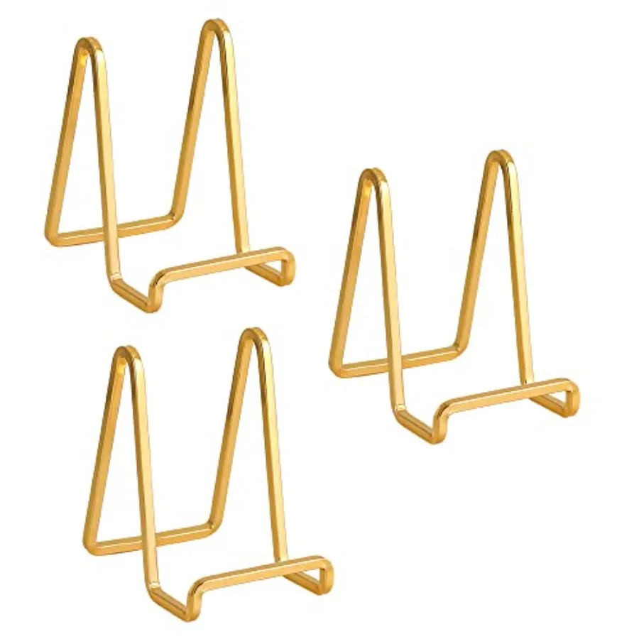 Plate Holder Easel Display Stand - 4.5 inch Metal Plate Stands for Display - Tabletop Picture Stand - Gold Iron Easels for Disp
Plate Holder Easel Display Stand - 4.5 inch Metal Plate Stands for Display - Tabletop Picture Stand - Gold Iron Easels for Disp