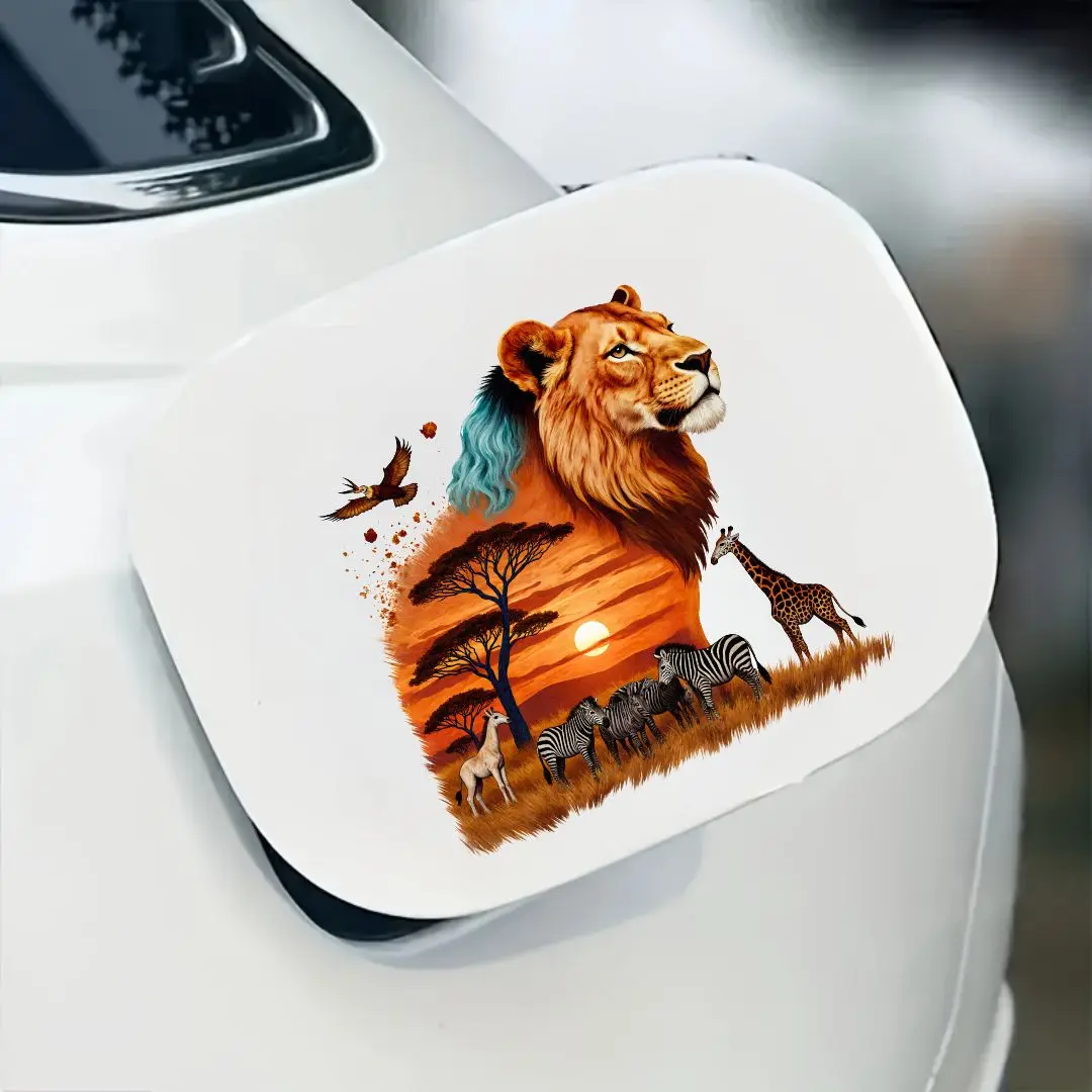 1pc Majestic African Lion Safari Vinyl Decal, Waterproof Sunset Savanna Sticker for Car Windows, Laptops & Helmets
1pc Majestic African Lion Safari Vinyl Decal, Waterproof Sunset Savanna Sticker for Car Windows, Laptops & Helmets