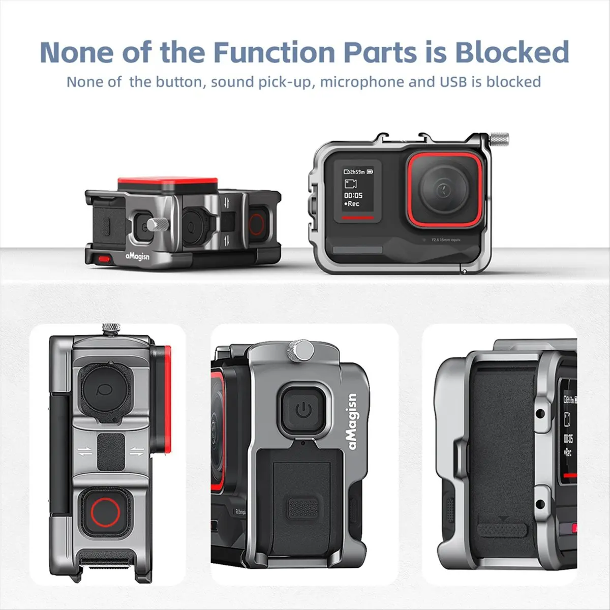 M85K Aluminium Alloy Frame Case for Pro for Vertically Dual Cold Shoe Protective Shell
M85K Aluminium Alloy Frame Case for Pro for Vertically Dual Cold Shoe Protective Shell