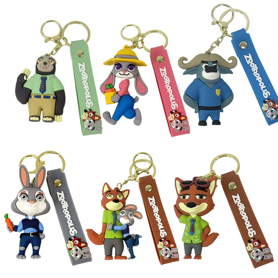 In Stock Kawaii Zoo 2 Keychain PVC Cartoon Character Judy Nick Chief Bogo Keyring Hanging Couples Bag Decoration Festival Gift
In Stock Kawaii Zoo 2 Keychain PVC Cartoon Character Judy Nick Chief Bogo Keyring Hanging Couples Bag Decoration Festival Gift